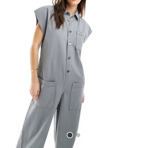 NWT ASOS  grown on sleeve bolier jumpsuit - Picture 1 of 6